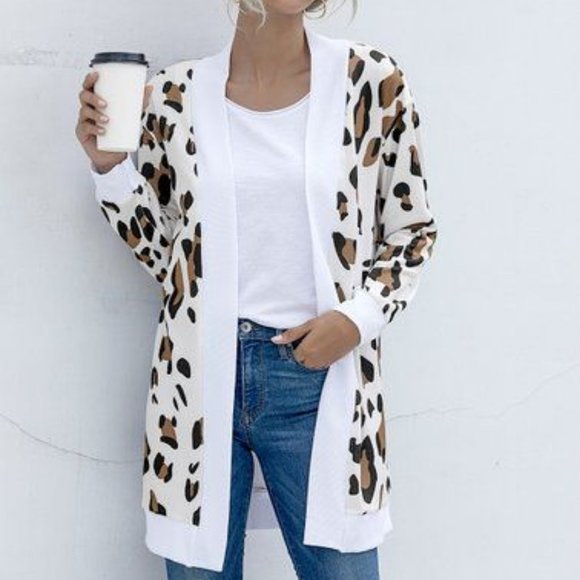 Floral Blooming Cardigan Women's 2XL Animal Print Open Cardigan - Picture 4 of 4